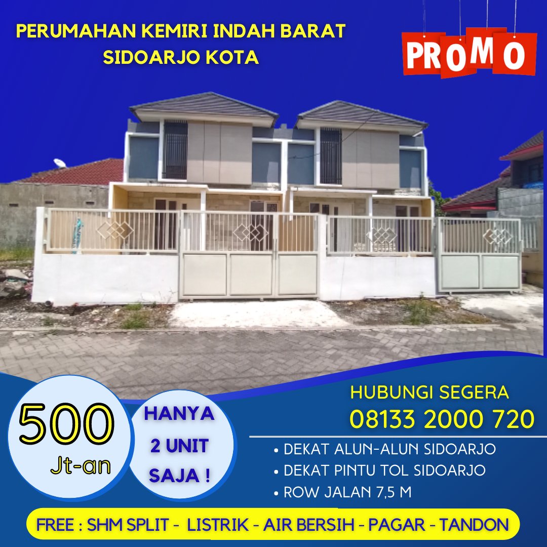 Jual Rumah Terbaik di Sidoarjo Kota Dekat Alun-Alun